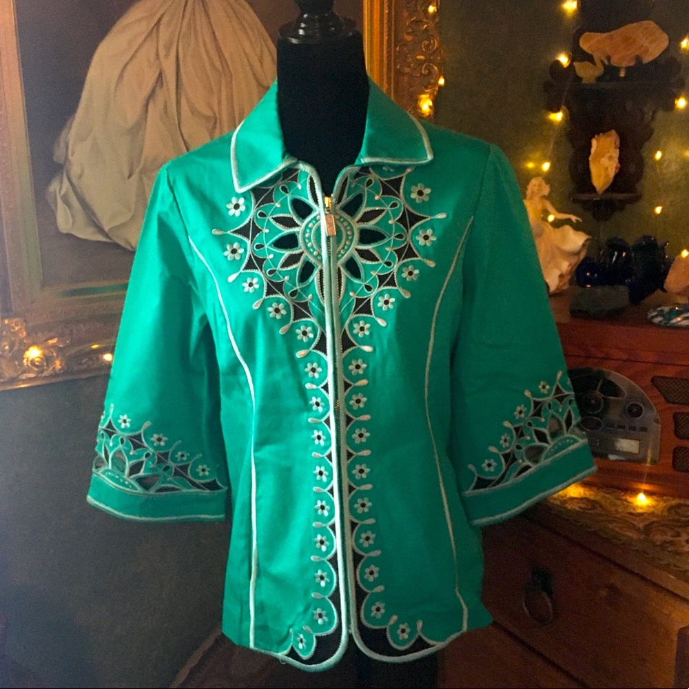Vintage✨Bob Mackie wearable art jacket